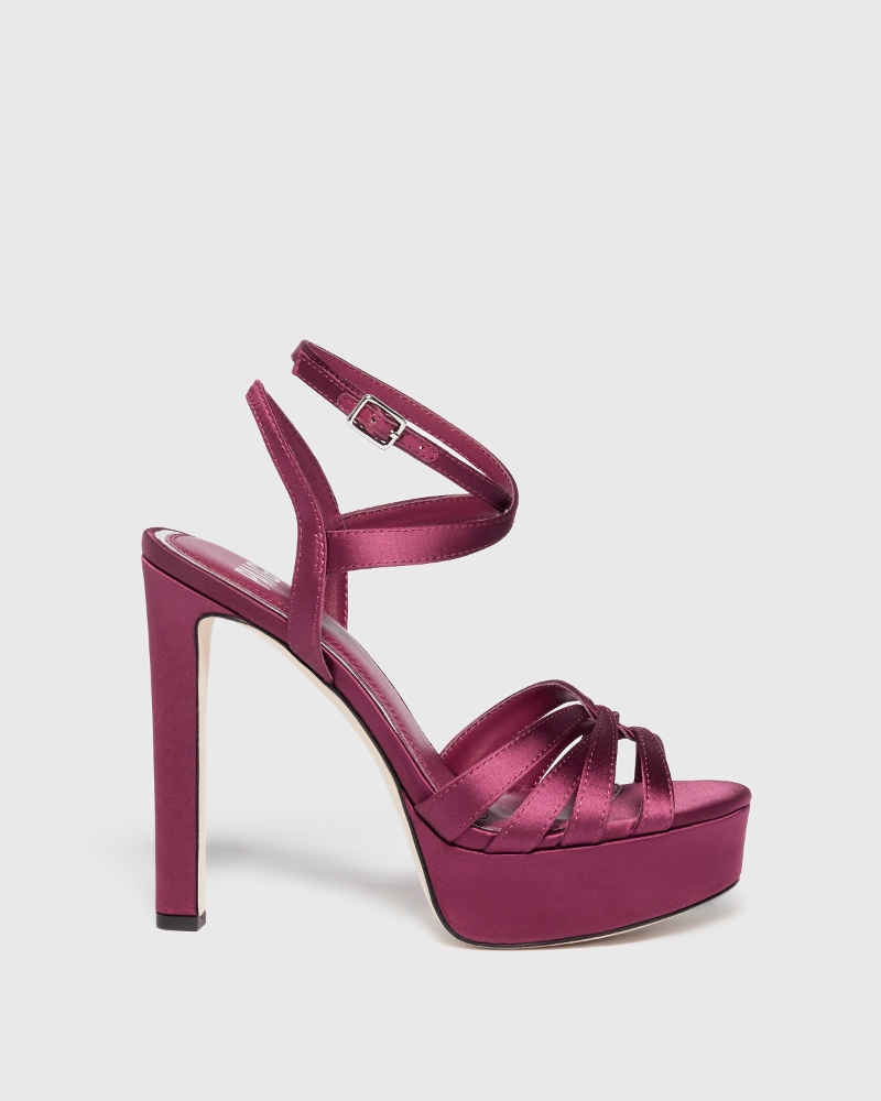 Charlee Sandal - Mulberry Satin